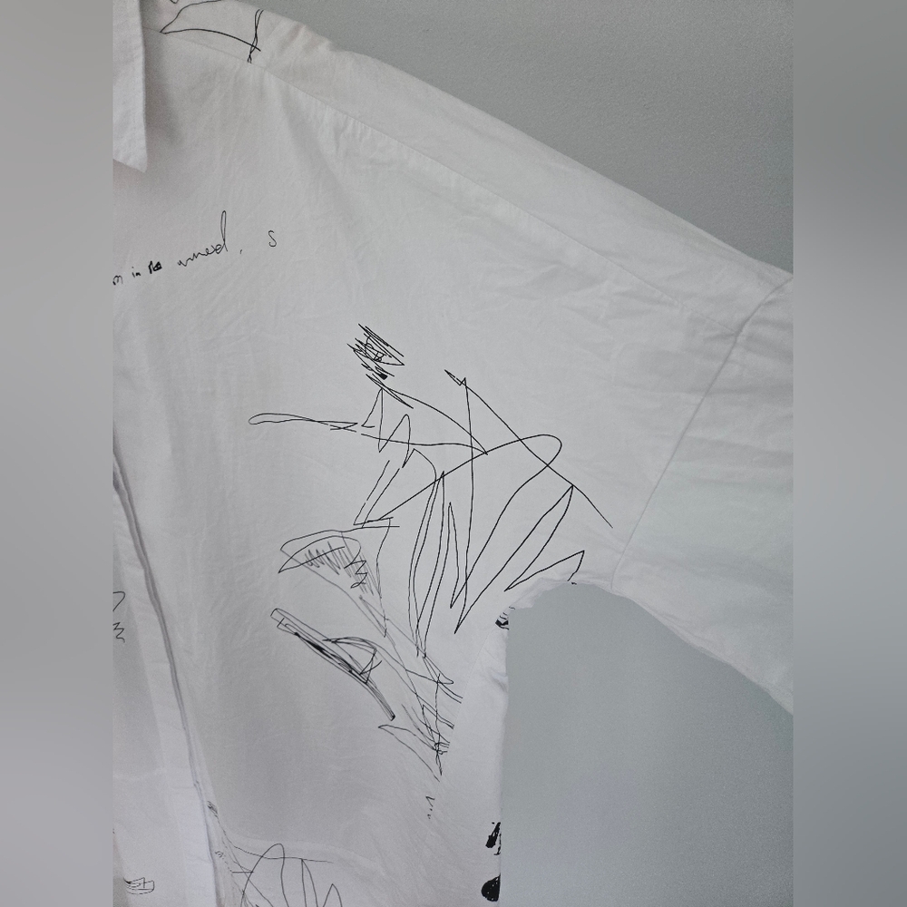 UCHUU MONTREAL White Graphic Shirt - Picture 8 of 15